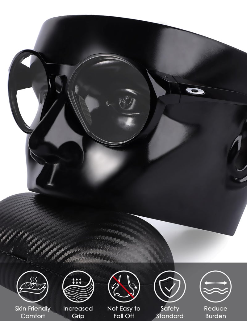 BLAZERBUCK Replacement Nose Pads Nose Piece for Oakley Plazma OO9019 Sunglasses - Black - Image 3