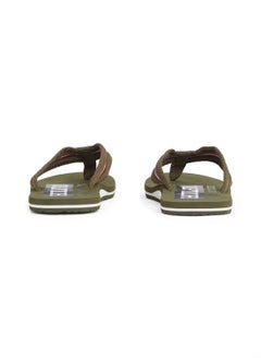 TOMMY HILFIGER Men's Signature Tape Webbing Flip-Flops - Polyester, Green  - Image 3