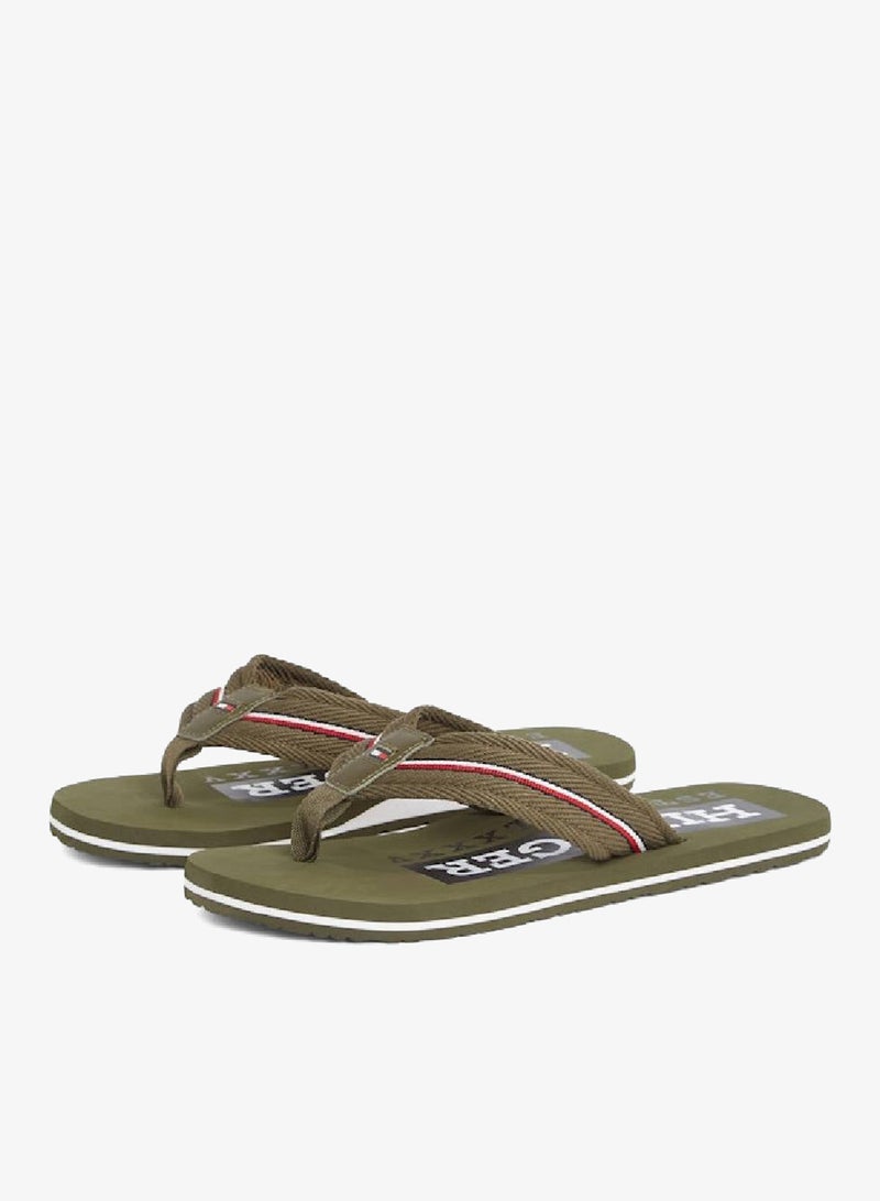 تومي هيلفيغر شبشب بنمط الشبكة بشريط مزين بالشعار - Image 2