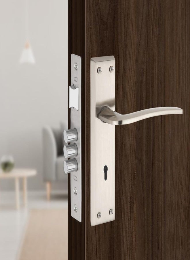Link Apex Mortise Lock |for Main & Internal Door in Residential & Commercial Spaces | 8 Inches Heavy Duty Handle Set with Both Side Key Access, 3 Keys,6 Lever Lock Body |SS Finish|2 Years Warranty - Image 1