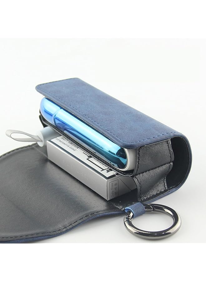 erorex Electronic Case And Carrying Pouch For Iqs 3.0 Duo Pu Leather Case Protective Pouch Handbag Wallets And Lanyards For On The Go Protection Navy Blue - Image 5