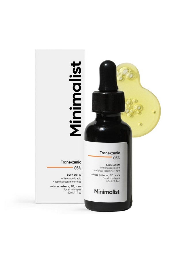 MINIMALIST سيروم الوجه بتركيز 3% من حمض الترانكساميك لعلاج الكلف، التصبغات، الاحمرار وآثار حب الشباب | سيروم وجه مع HPA لإزالة الكلف والتصبغات الناتجة عن الالتهابات (PIH & PIE) | 30 مل - Image 1