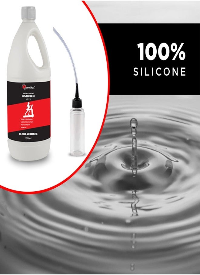 Fitness® Pms-1000 Multi-Purpose 100% Pure Silicone Treadmill Lubricant, Full Belt Width Lubrication, No Odor & No Propellants, Nozzle Cap For Easy Application For All Treadmills