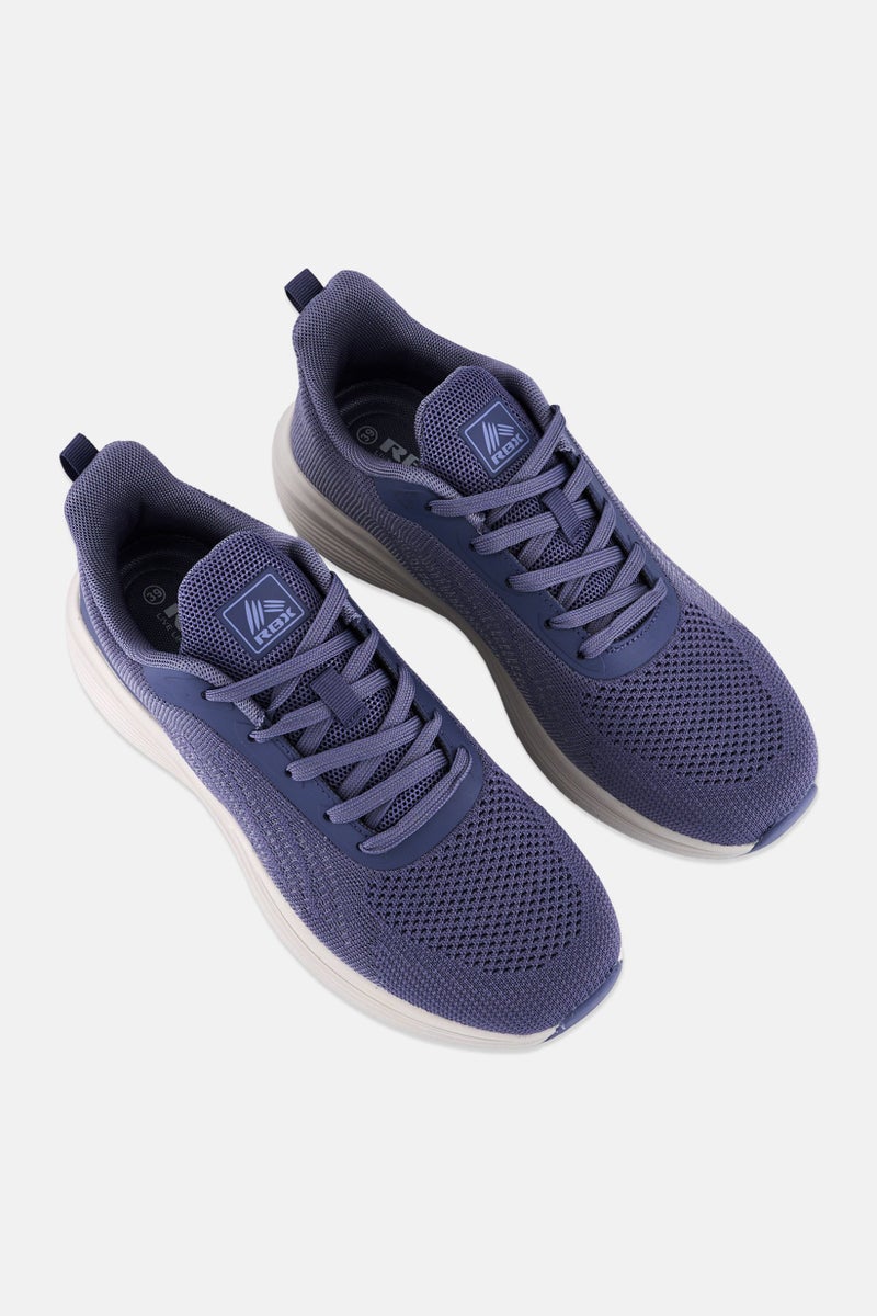 RBX Women Lace Up Hiking Shoes, Purple - Image 4