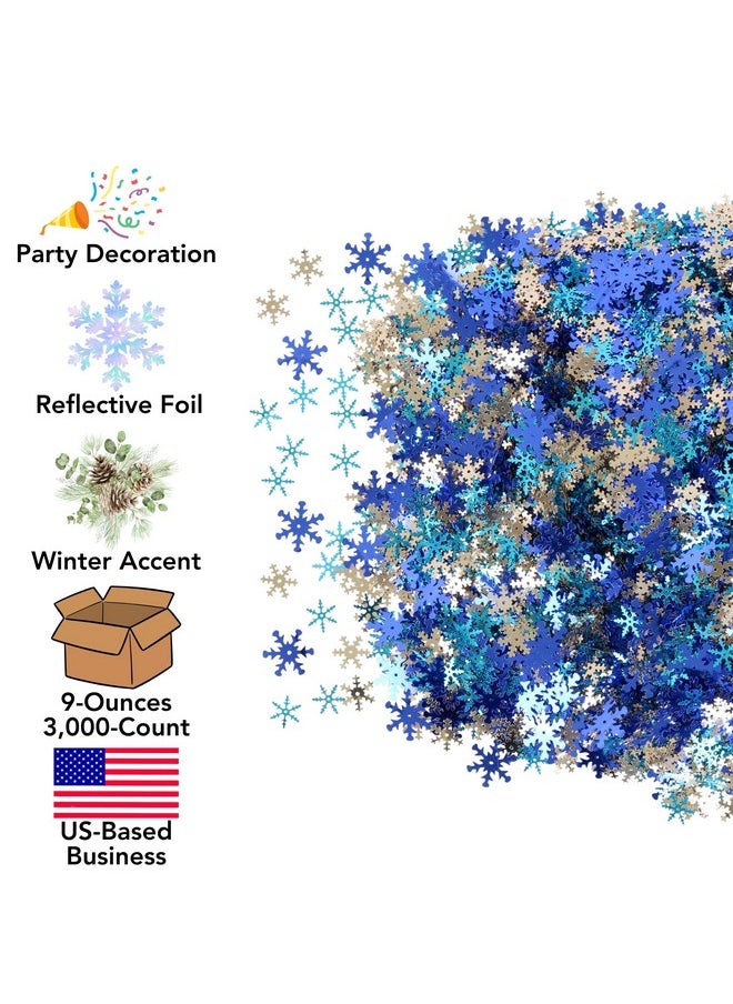 Iconikal Iconikal Bulk Party Foil Confetti, Snowflakes, 3,000 Count, 9 Ounces  - Image 2