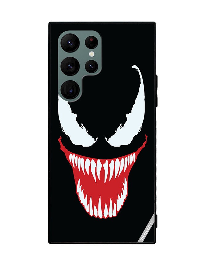 VR CREATIVE Protective Case Cover For Samsung Galaxy S22 Ultra 5G Spider Man Evil Design Multicolour - Image 1