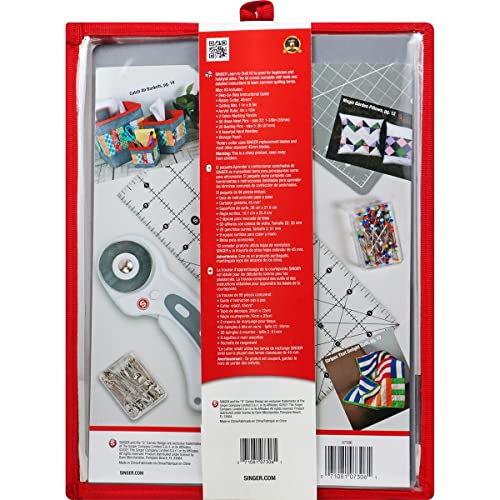 SINGER Learn to Quilt Sewing Kit for Beginners and Adults with Rotary Cutter Cutting Mat Acrylic Ruler and More - Image 3