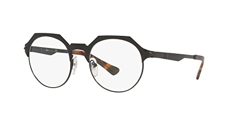 Persol Unisex PO2488V Round Prescription Eyewear Frames BlackDemo Lens 51 mm - Image 3