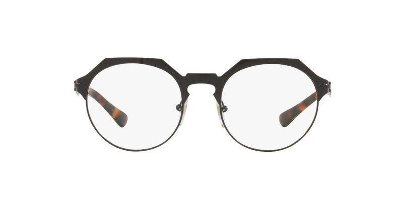 Persol Unisex PO2488V Round Prescription Eyewear Frames BlackDemo Lens 51 mm - Image 2