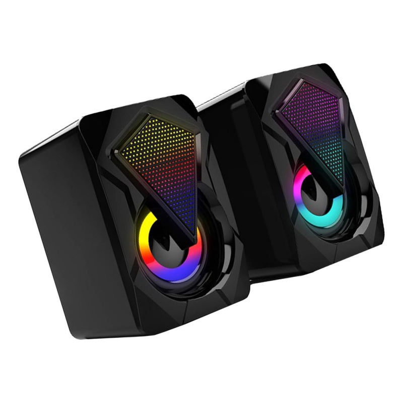 Mini USB Computer Speakers High Volume Wired Audio For Desktop PC Gaming Home Office Use 5V Power - Image 2