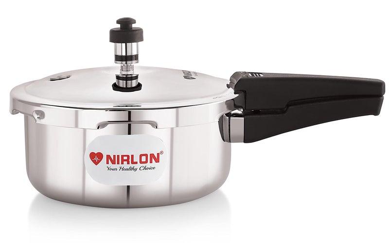 NIRLON Triply Stainless Steel Outer Lid Pressure Cooker/Compatible with Gas & Induction, 2 Litres - Image 5
