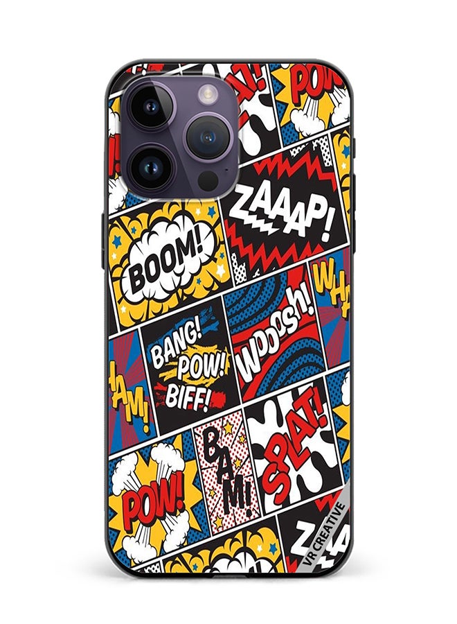 VR CREATIVE Protective Case Cover For Apple iPhone 16 Pro Max Pop Art Design Multicolour