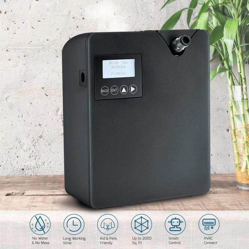 Jcloud JCLOUD Smart Scent Air Machine with Cold Air Tech for Home, Professional Waterless Essential Oil Diffuser 300ML, HVAC Scent Diffuser for Essential Oils for Large Room, Office, Spa, Black  - Image 2