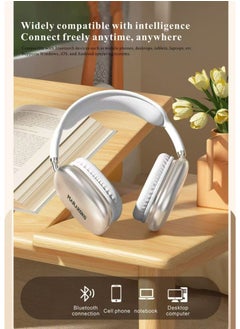 Marakoko Headphones with clear sound quality. Fast Bluetooth 5.3 headphones. Distinctive design. Wireless headphones similar to Apple. Wireless headphones with a noise-canceling microphone. Wireless headphones with stereo sound. Wireless Bluetooth headphones with an external memory port. Sound-isolating headphones from the Maracoco brand, model MA-EP98.  - Image 2