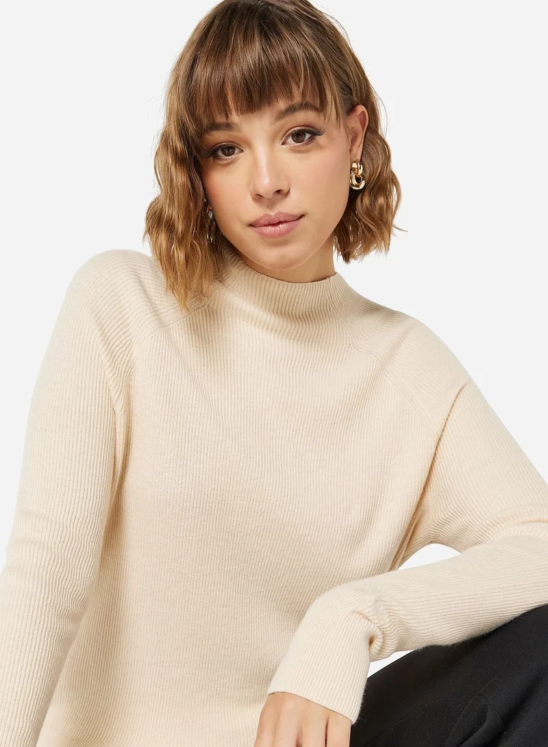 CALVIN KLEIN RIB MOCK NECK SWEATER