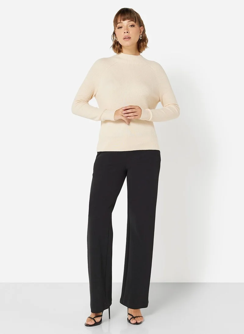 CALVIN KLEIN RIB MOCK NECK SWEATER