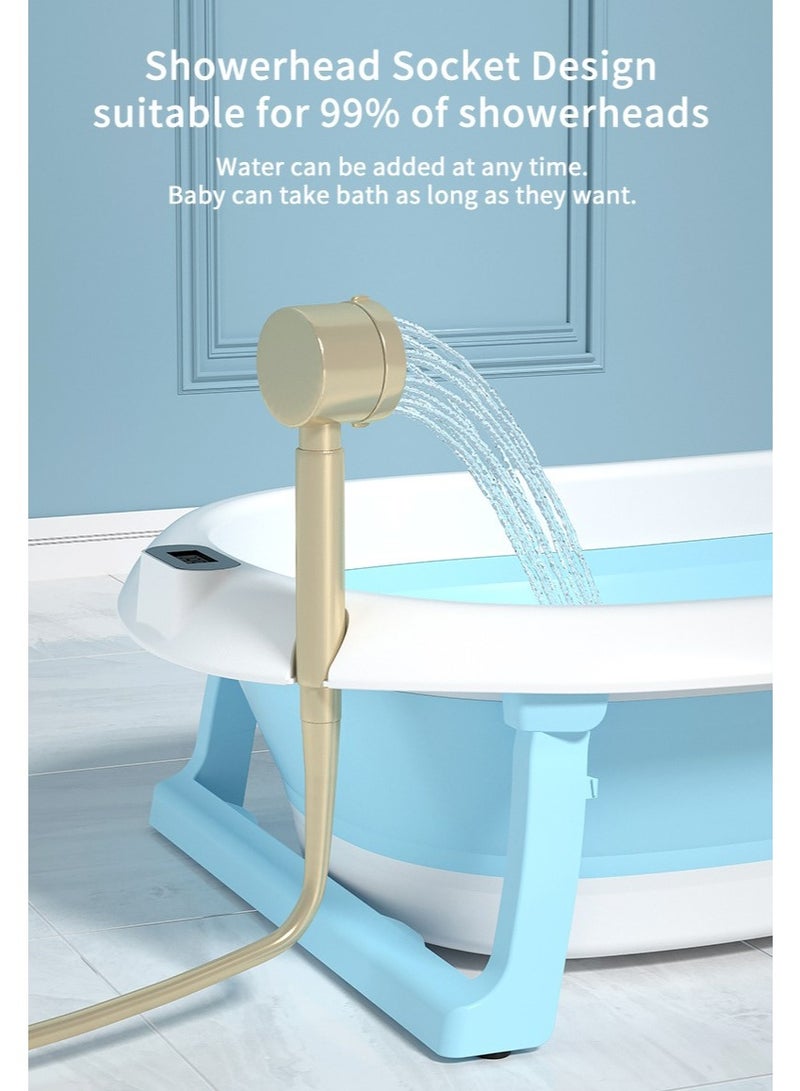 لحظة مرح حوض استحمام للاطفال قابل للطي مع مقياس حرارة - Image 3