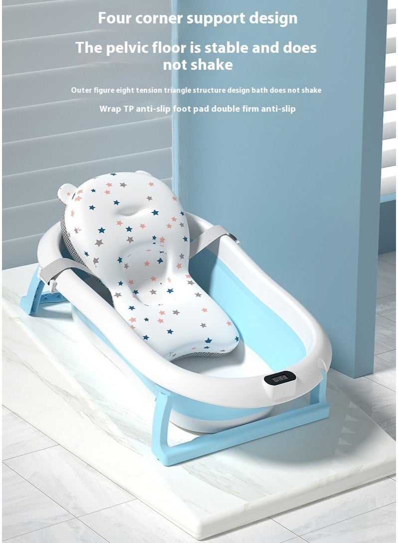 لحظة مرح حوض استحمام للاطفال قابل للطي مع مقياس حرارة - Image 2