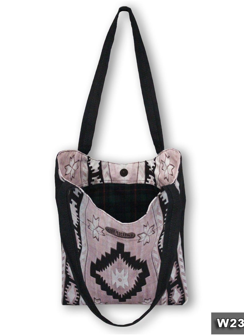Gharibo Bags Casual Printed Satin Tote Bag  - Image 3