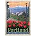 MyPuzzle.com MyPuzzle Portland Oregon City of Roses Vintage Poster Premium 500 Piece Jigsaw Puzzle for Adults - Image 2