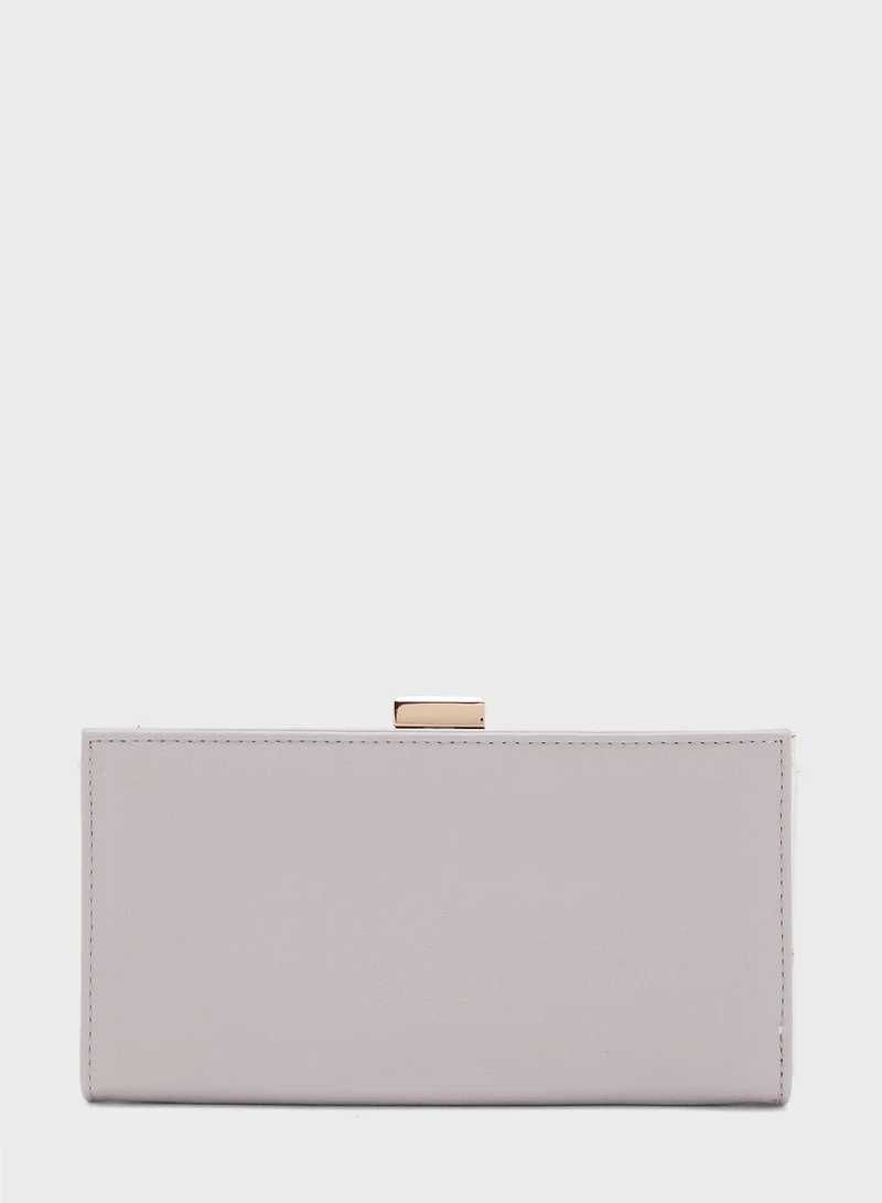 RIVER ISLAND Diamond Geo Clip Top Clutch