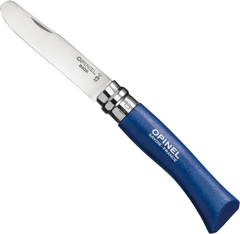 Opinel My First No.7 Stainless Steel Children’s Folding Pocket Knife with Safety Rounded Tip - Image 1