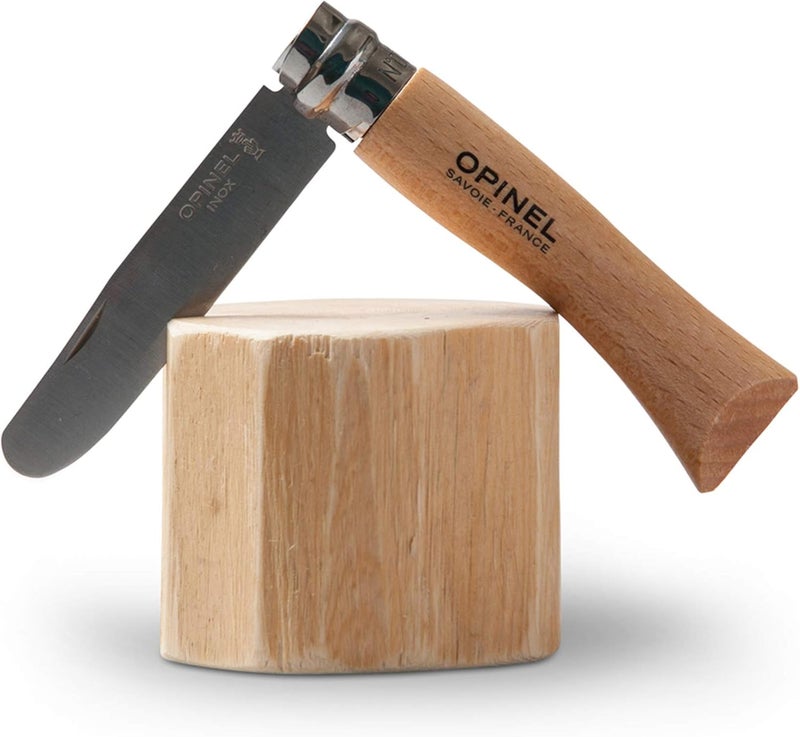 Opinel My First No.7 Stainless Steel Children’s Folding Pocket Knife with Safety Rounded Tip - Image 4