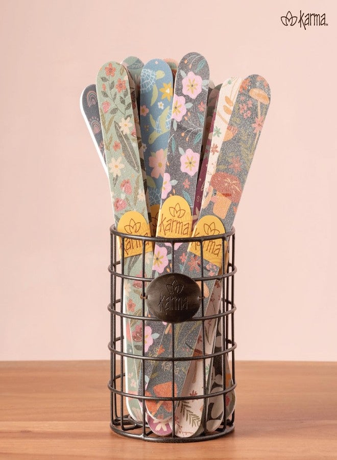 Karma كارما، لوح صنفرة ملون مزدوج الجوانب، ملفات أظافر 180/120 حبيبة، شفاه - Image 5