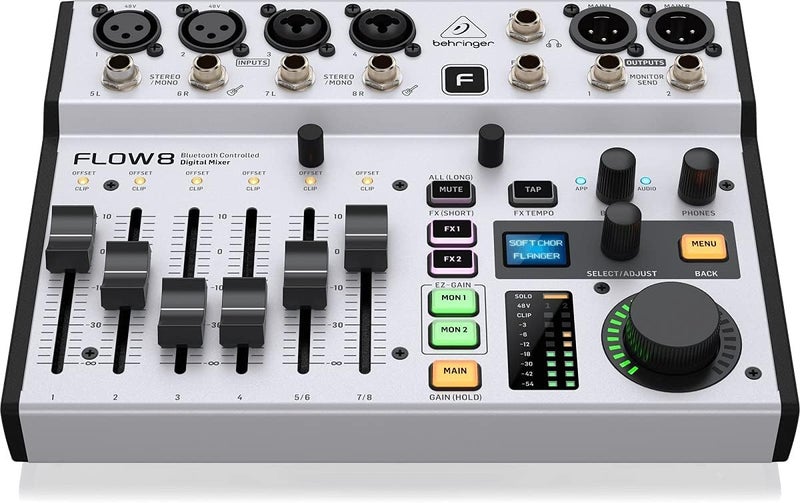 Behringer Flow 8 8-Input Digital Mixer with Bluetooth and App Control - Image 4
