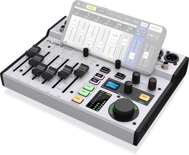 Behringer Flow 8 8-Input Digital Mixer with Bluetooth and App Control - Image 1