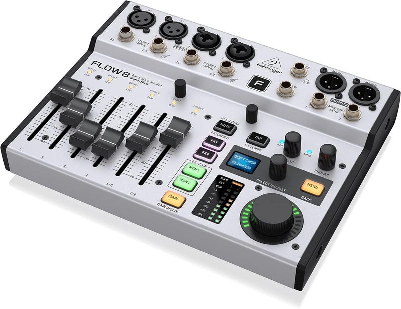 Behringer Flow 8 8-Input Digital Mixer with Bluetooth and App Control - Image 3