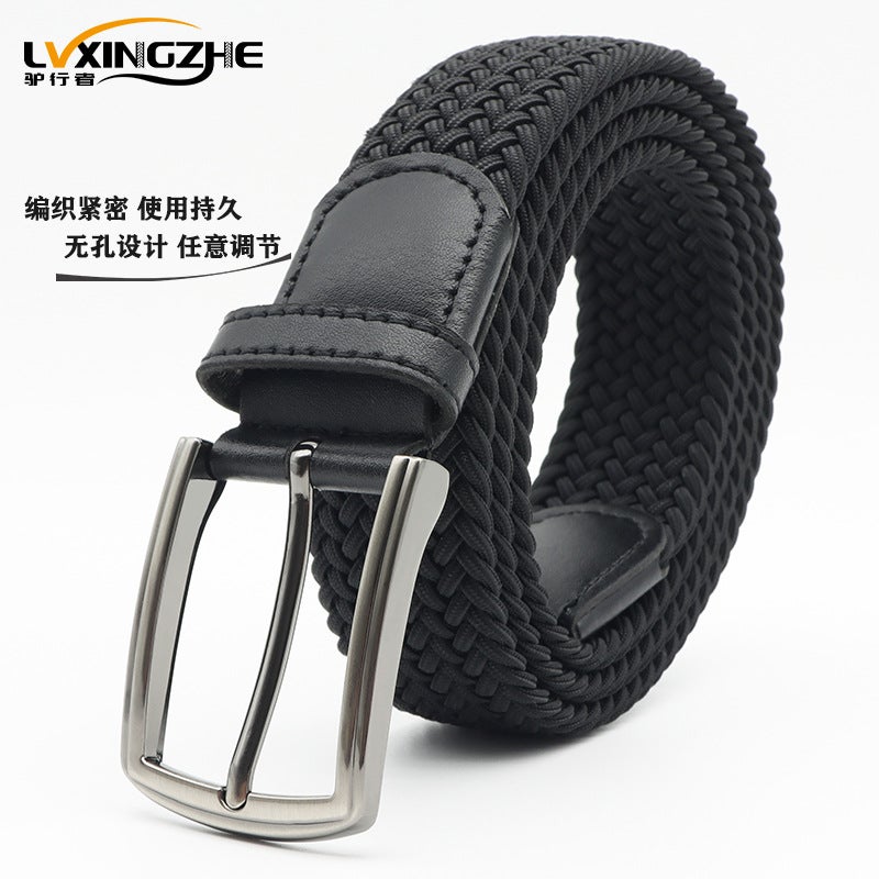 Stretch woven belt casual men's belt Korean version of Joker ladies canvas belt source factory wholesale generation - Image 2