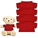 Aecsze 4 PCS Stuffed Bear Basic T Shirt Clothes for 1012Inch T Shirt Classic Crew Neck Bear Cute Tiny Clothes DIY Bear Toy 1012 InchRed - Image 2