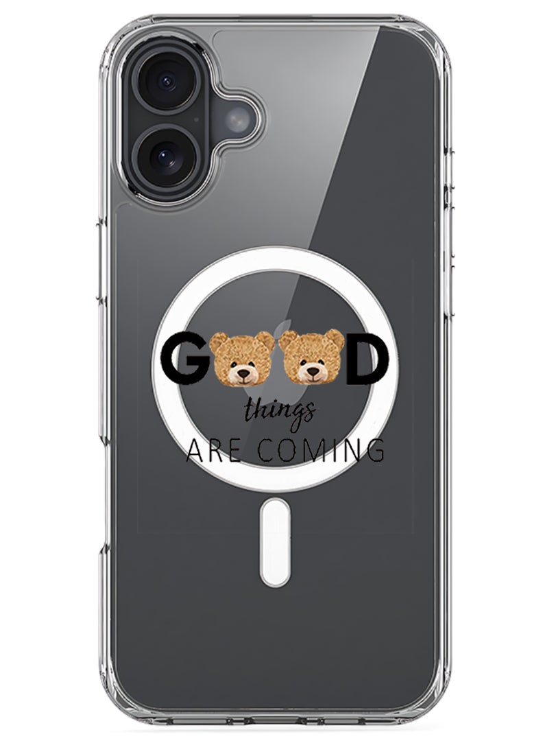 Theodor Magnetic Case for Apple iPhone 17 Compatible with MagSafe Wireless Charging, Shockproof Phone Bumper Cover - Good thingsa are coming - Image 1