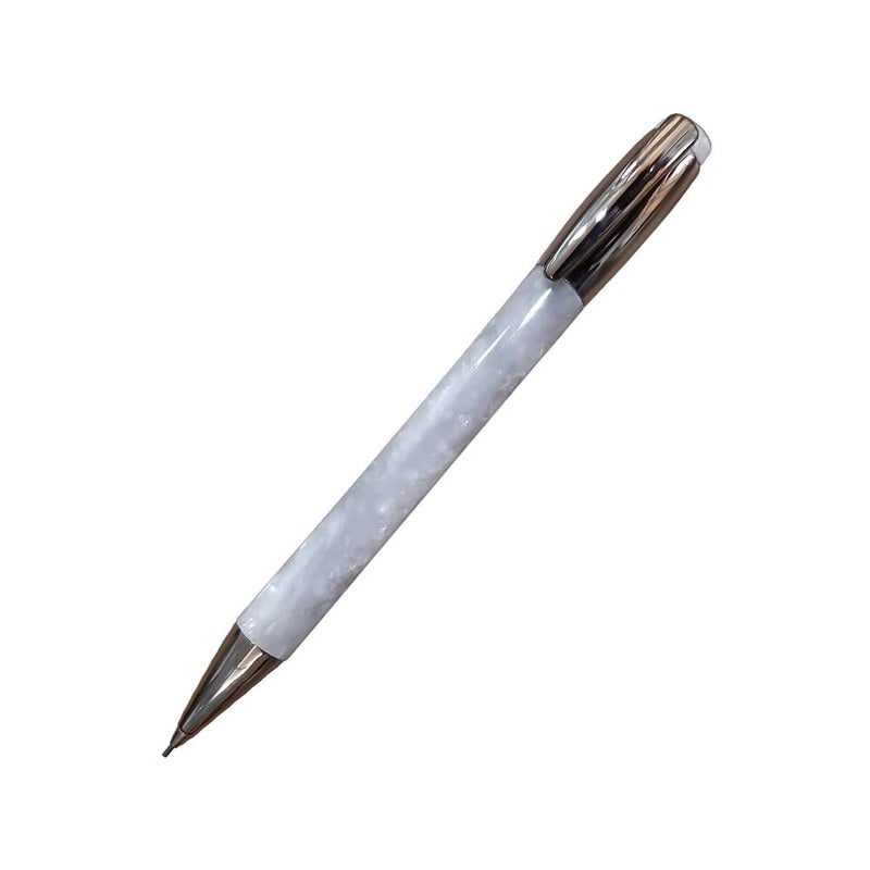 delta Mask 609 White Resin with Chrome Trim Mechanical Pencil - Image 1