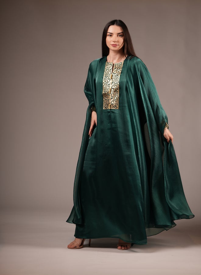 MAISON ARABELLE Emerald Flowing Dress  - Image 3