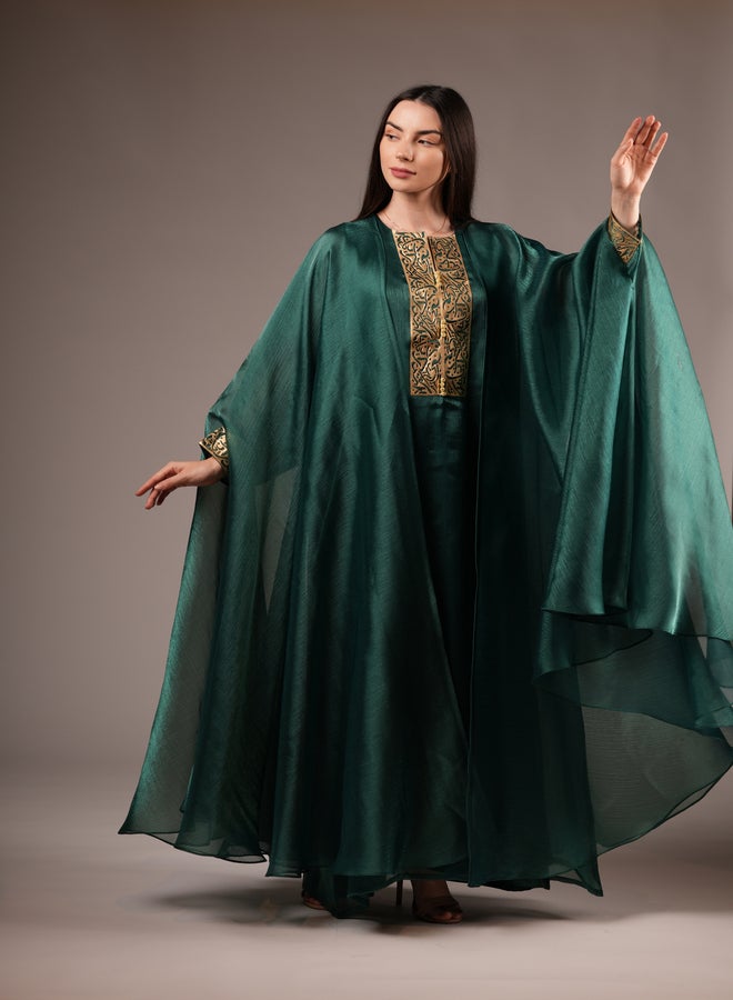 MAISON ARABELLE Emerald Flowing Dress  - Image 2