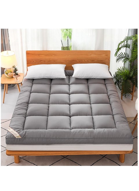 Portable Foldable Breathable Fluffy Ultra-Soft Ergonomic Memory Foam 3D Mattress Topper, Mattress Protector Fitted, Bed Mattress Pad, Floor Mattress, Sleeping Mattresses Pad (100*200cm)