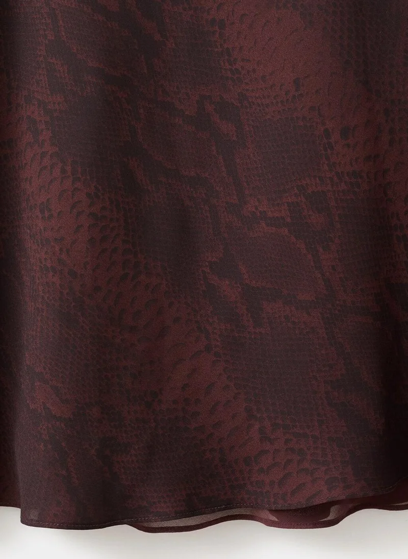 MANGO  A-line animal-print dress for Women | Best Price UAE