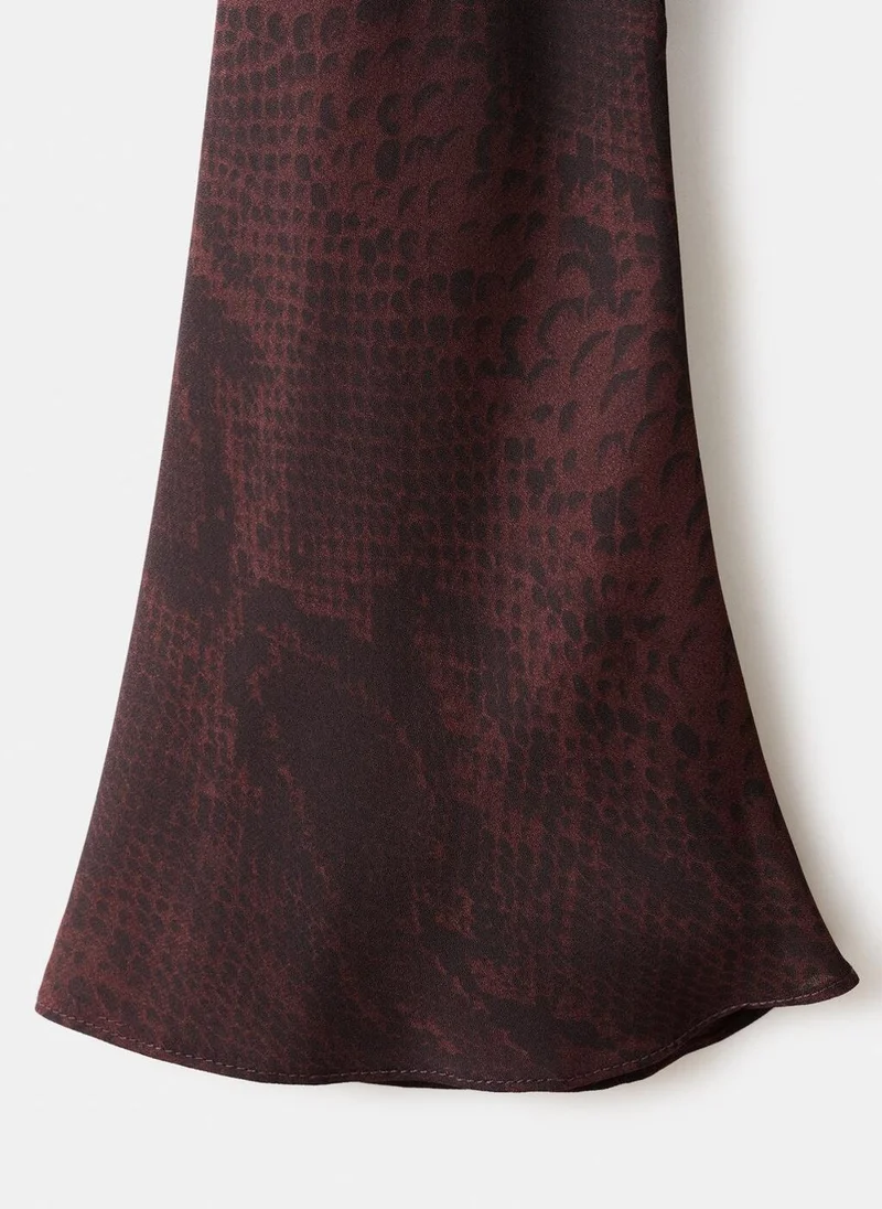 MANGO  A-line animal-print dress for Women | Best Price UAE