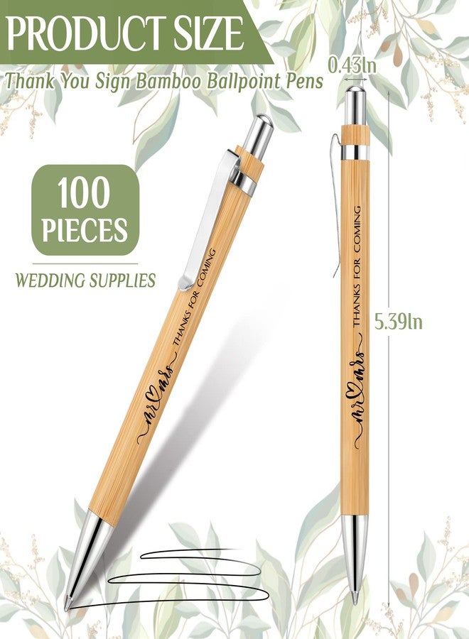 فوميت مجموعة أقلام زفاف من الخيزران من فوميت، ١٠٠ قطعة، أقلام حبر جاف أسود لحفلات توديع العزوبية، مثالية لحفلات الزفاف، وكتاب الضيوف، والألعاب، والهدايا، وحفلات الخطوبة، وحفلات توديع العزوبية للرجال. - Image 2
