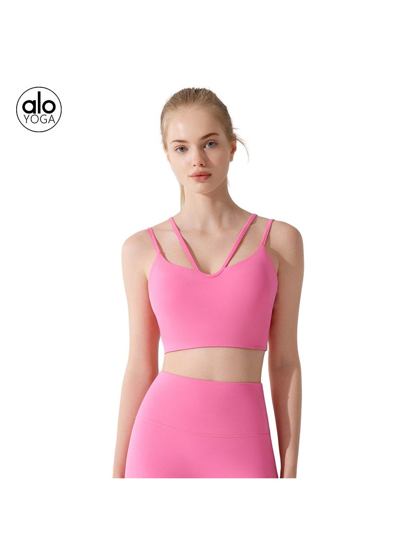 Generic - Alo Sports Bra Yoga Fitness Vest Summer Thin Noirnoir - Image 1