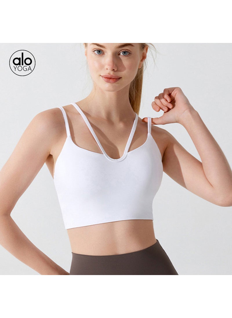 Generic - Alo Sports Bra Yoga Fitness Vest Summer Thin Noirnoir - Image 1