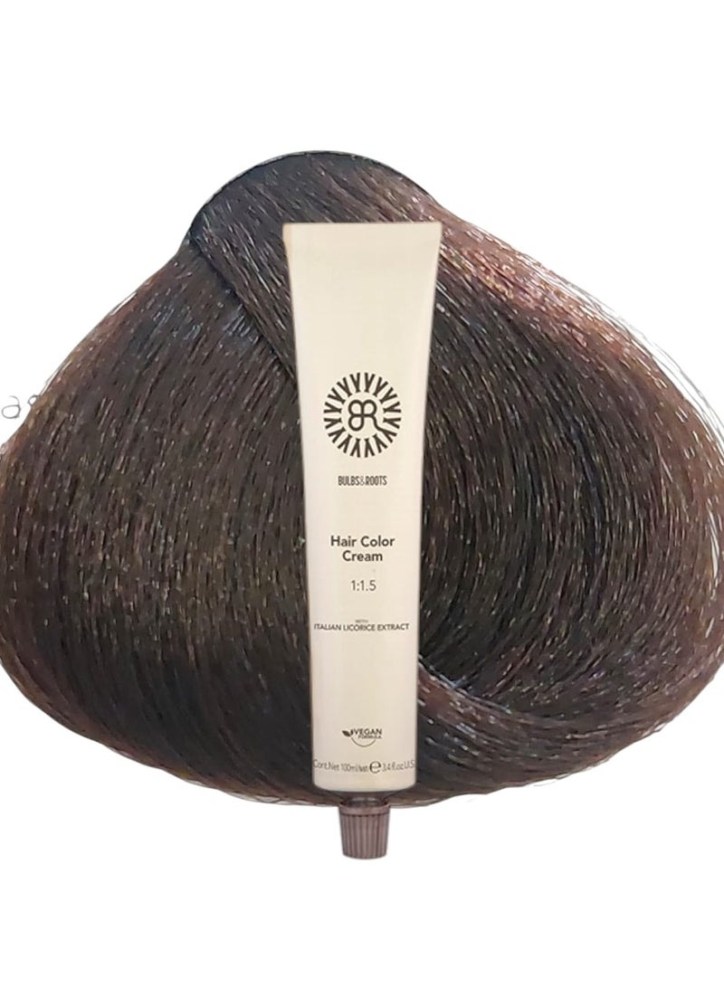 بي ار صبغه BR الايطاليه نباتيه 100%  للتلوين الشعر رقم 5.77   100 ملليلتر - Image 1