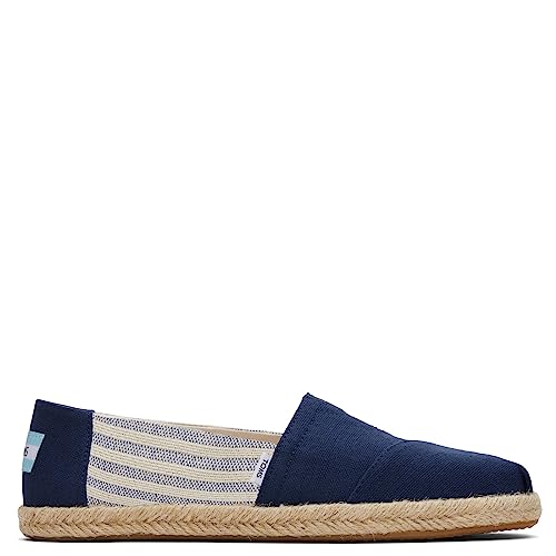 TOMS Women's Alpargata Rope Loafer Flat, Navy, 9.5 - Image 3