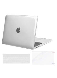 MacBook Pro 13 inch Case 2022 2021 2020-2016 Release M2 M1 A2338 A2289 A2251 A2159 A1989 A1706 A1708 Plastic Hard Case & Keyboard Cover Skin & Screen Protector Clear