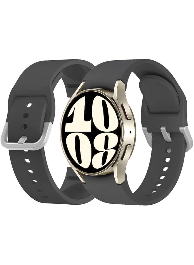 CATANES Samsung Galaxy Watch 6/6 Classic 20mm Silicone Band Flexible and Durable Replacement Sport Strap Grey - Image 1