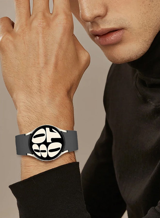 CATANES Samsung Galaxy Watch 6/6 Classic 20mm Silicone Band Flexible and Durable Replacement Sport Strap Grey - Image 2