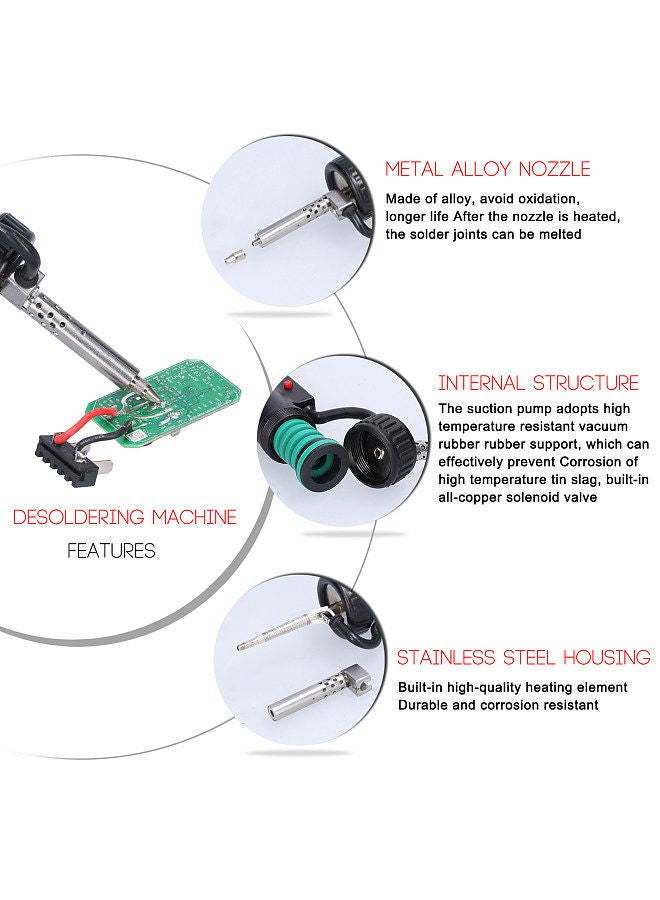 Automatic Portable Electric Solder Tin Sucker Vacuum Soldering Remove Pump Desoldering Machine