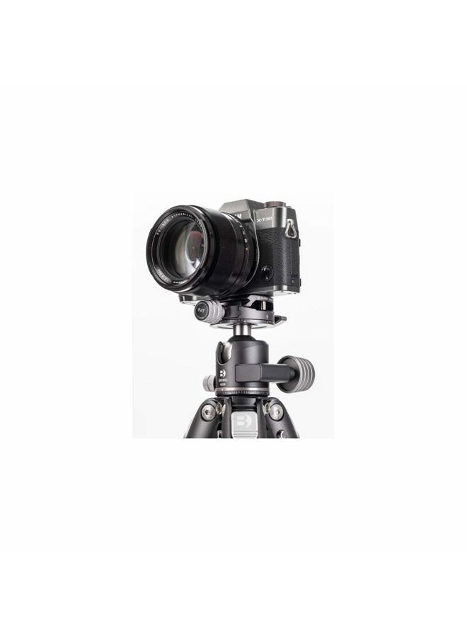 BENRO GX30 Low Profile Ballhead with PU56 Plate, 30kg/66lb Capacity, Dual Panning, Aluminium, Arca-Swiss Compatible, Ultralight, Safe Locking Controls - Image 2